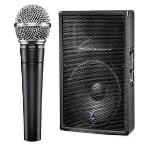 רמקול / הגברה ומיקרופון להשכרה